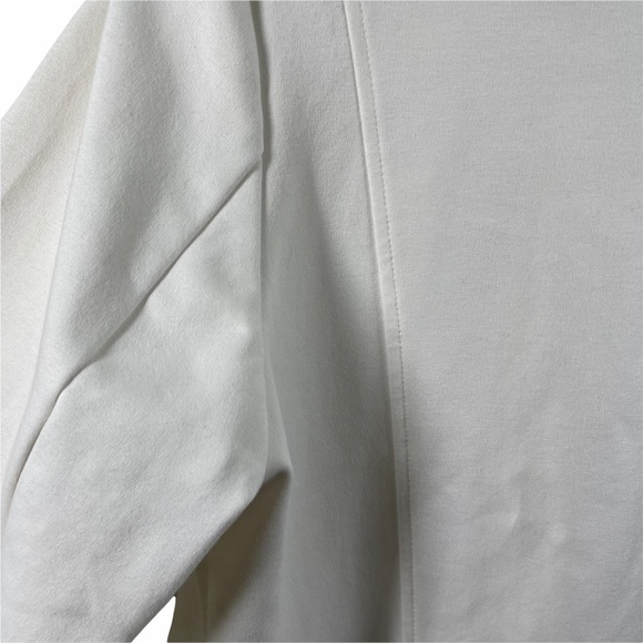 Lane Bryant Jacket 20 White Black Bomber Zipper - Picture 7 of 9